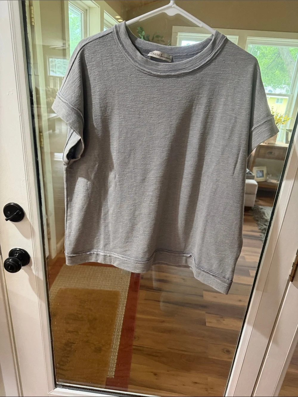 Oversize Zenana 2 piece outfit light gray - Picture 5 of 10